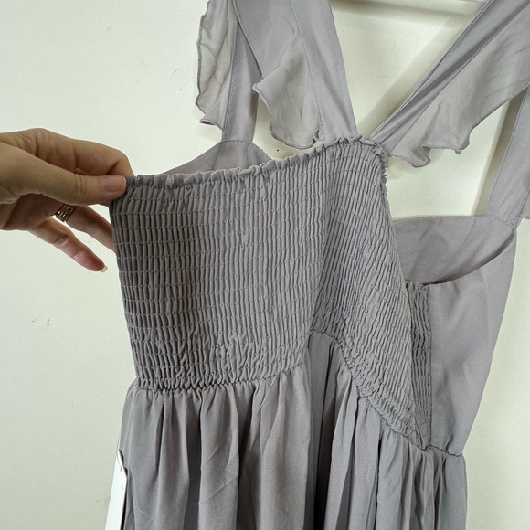 Show Me Your Mumu June Maxi Dress - Dove Grey Chiffon NWT Size XL - Picture 6 of 9